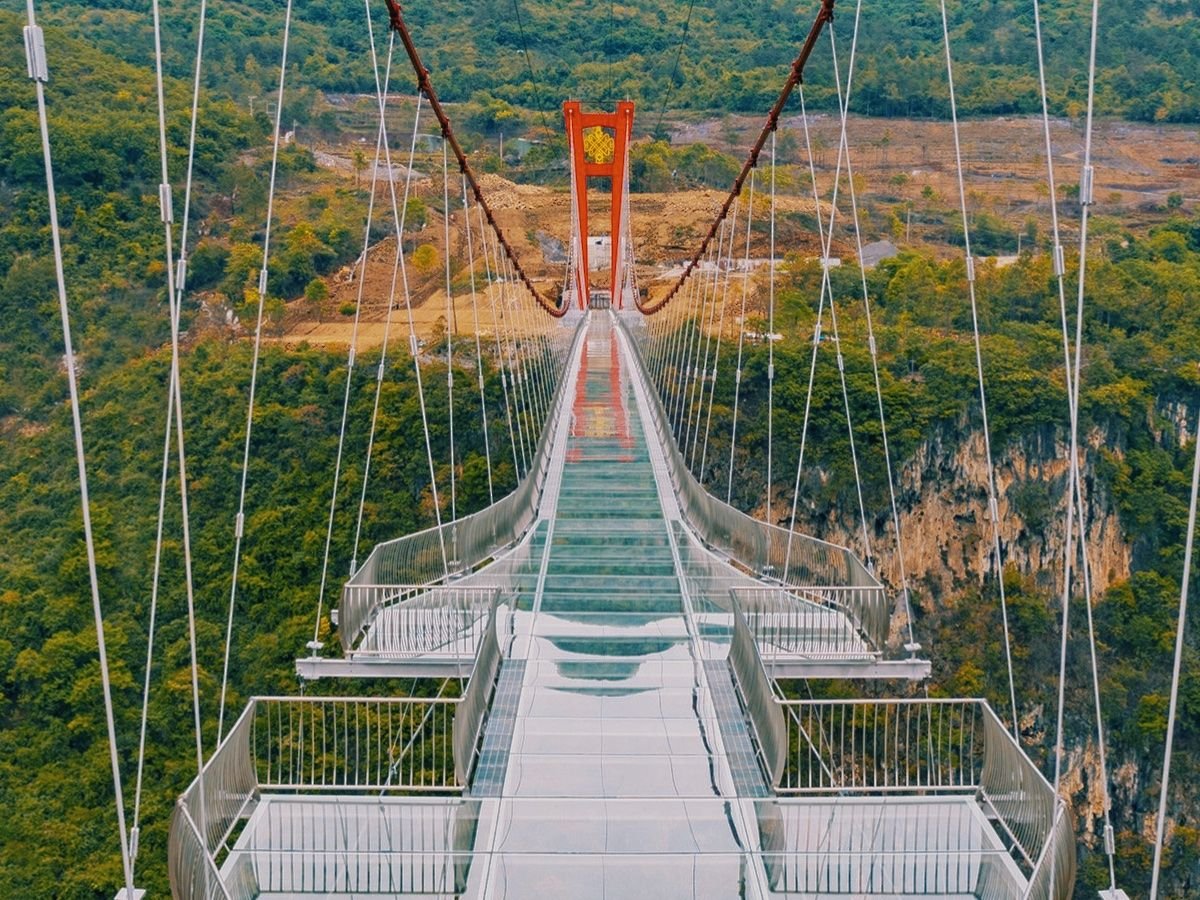 Стеклянный мост в Японии