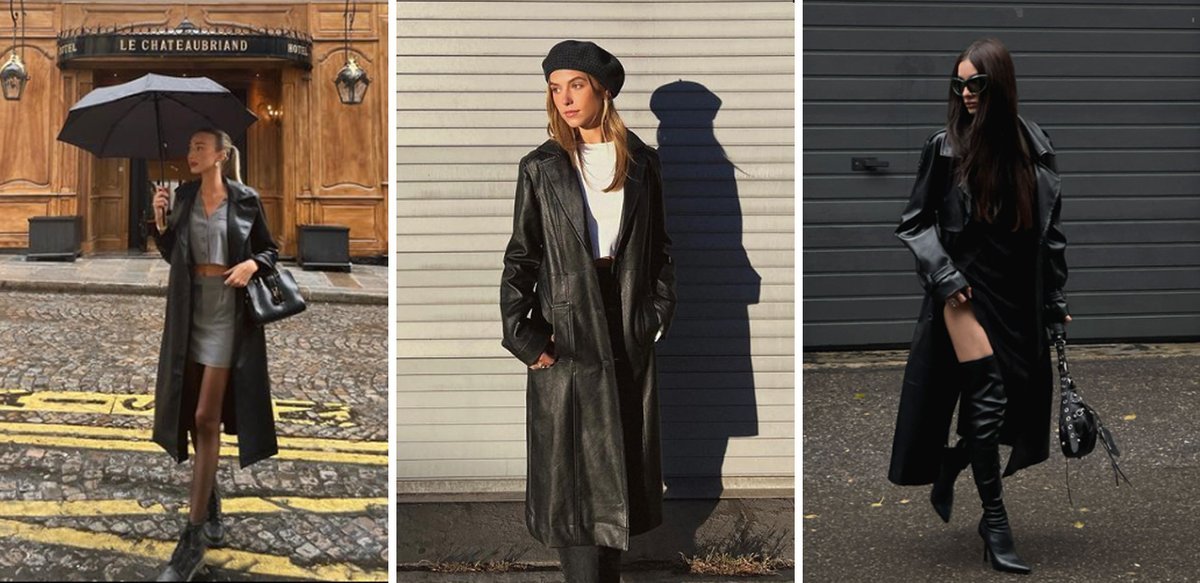 Кожаное Платье Пальто фото 15