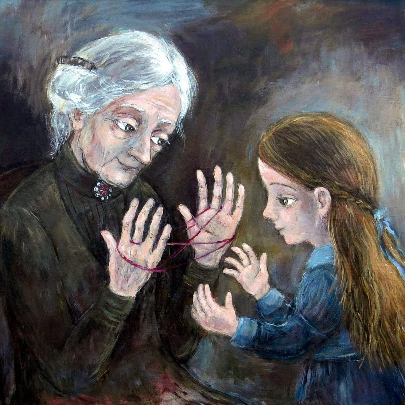 Картины грузинской художницы Нино Чакветадзе бабушка