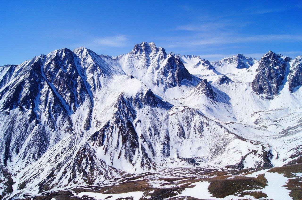 Горы саяны зимой