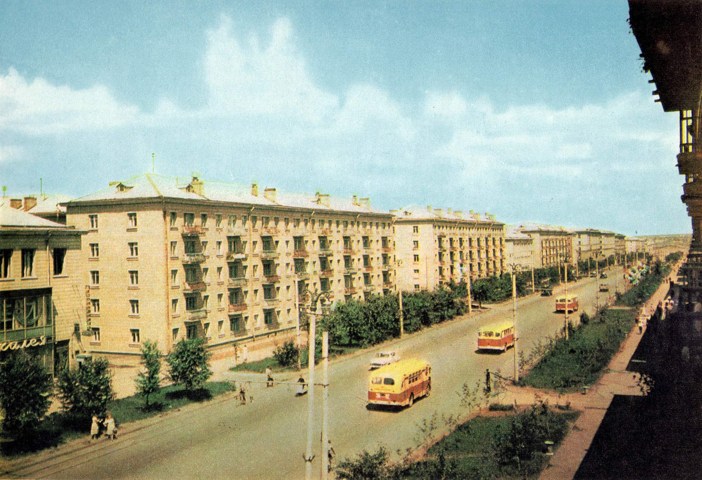 Площадь Карла Маркса Новосибирск 1960