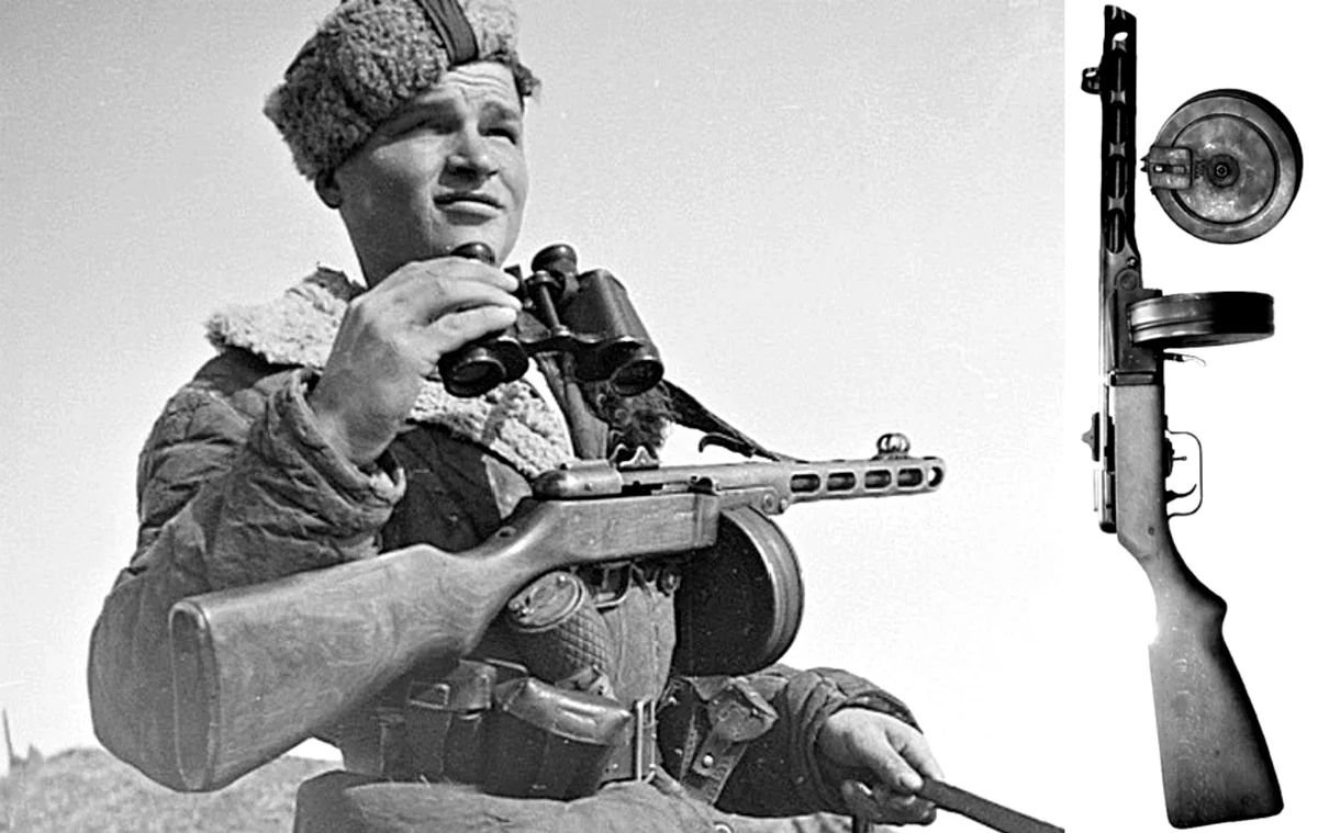Фото советского солдата с пистолетом