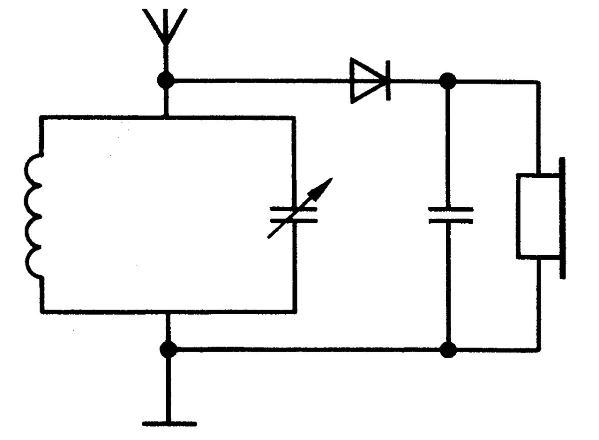 Радио без батареек схема