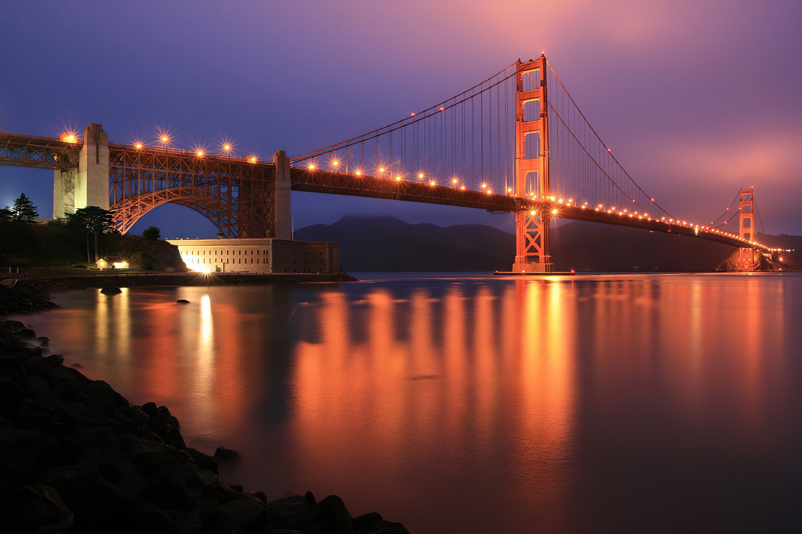 Знаменитый мост в США Сан Франциско
