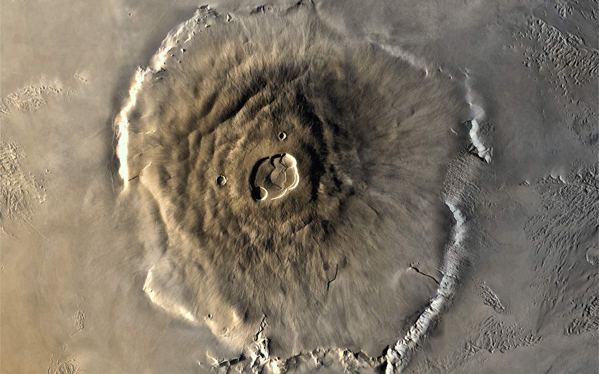 Vulkan olimp. Вулкан Olympus Mons. Олимпус Монс на Марсе. Вулкан Олимпус на Марсе. Olympus Mons вулкан на Марсе.