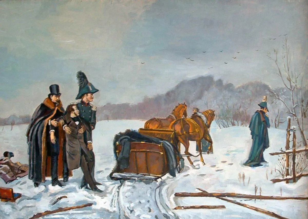Дуэль пушкина и дантеса картинки