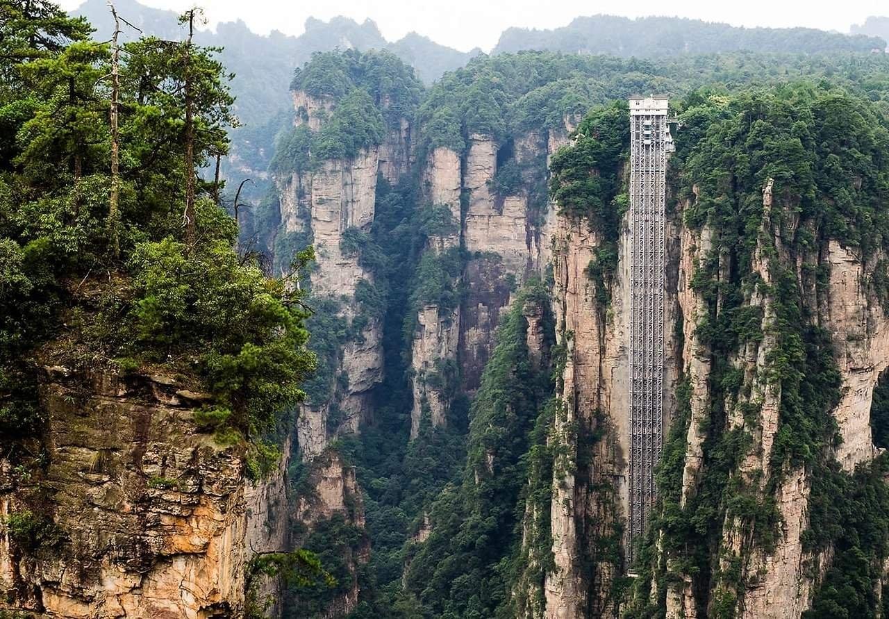 Национальный парк Чжанцзяцзе лифт