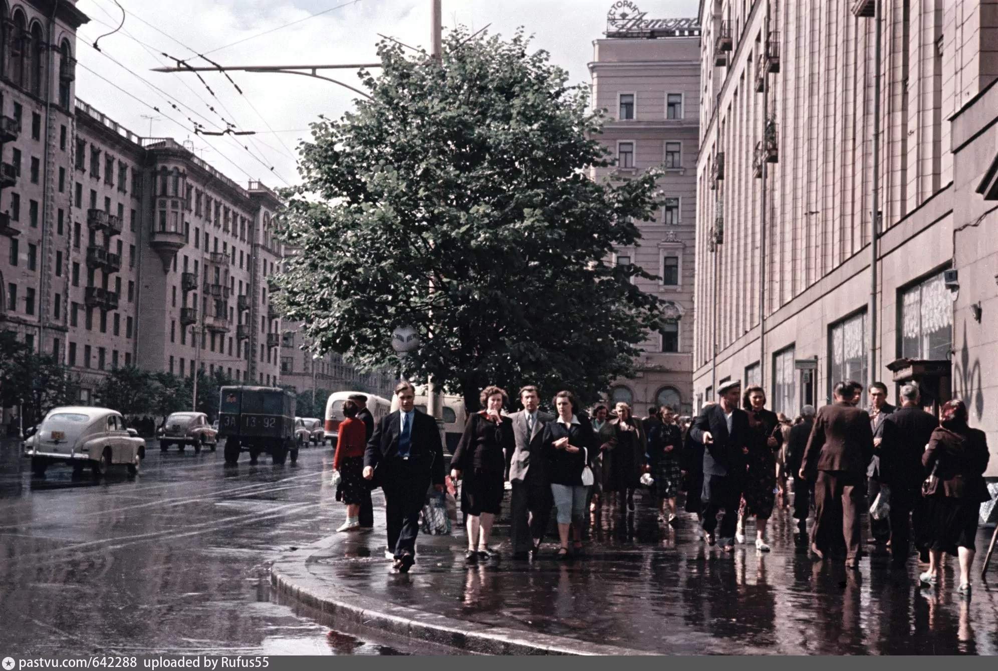 Начале 50 х. Семен Фридлянд улица Горького. Улица Горького 60-х в Москве. Москва 1950 СССР. Москва 50-е.