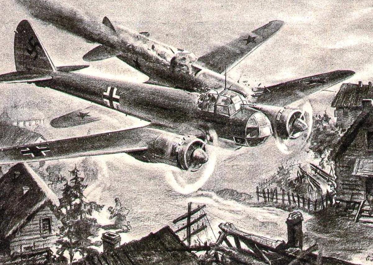 Таран военный. Воздушный Таран Талалихина. Юнкерс-88 в Великой Отечественной войне. Таран самолета в ВОВ 1941-1945. Самолеты Юнкерс 2 мировой войны.