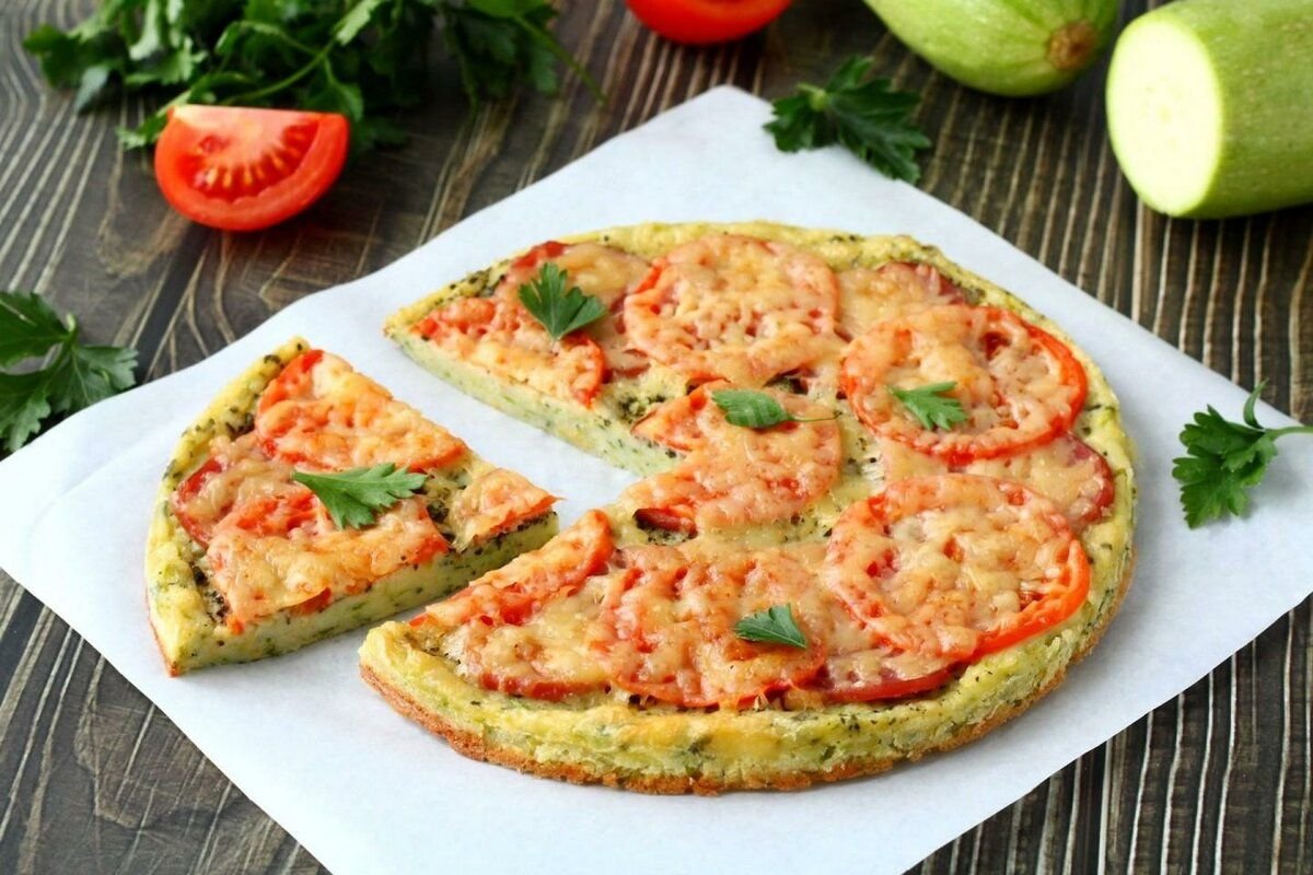 пицца из кабачков в духовке рецепты с колбасой и сыром и помидорами в духовке рецепт фото 5