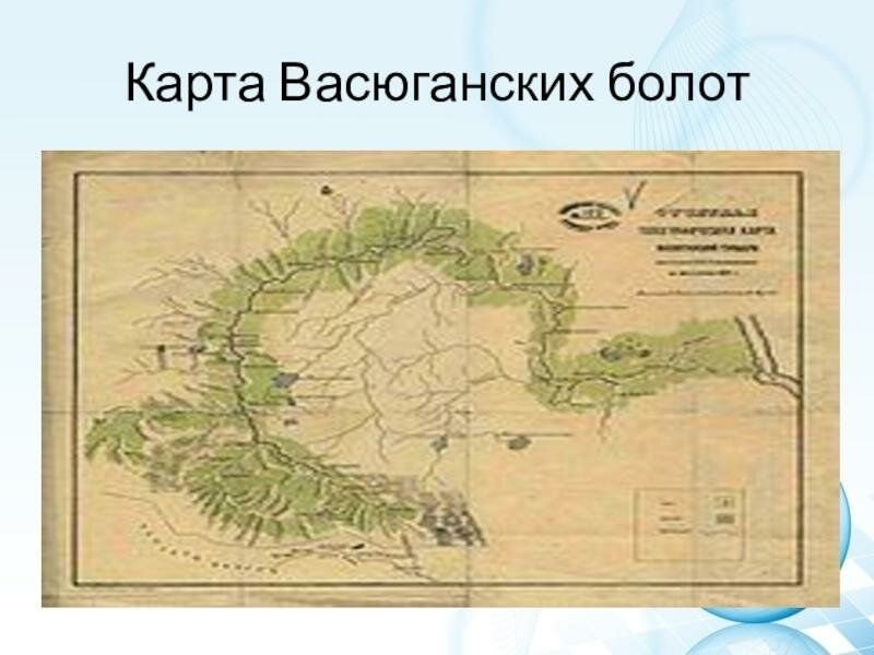 Васюганские болота карта