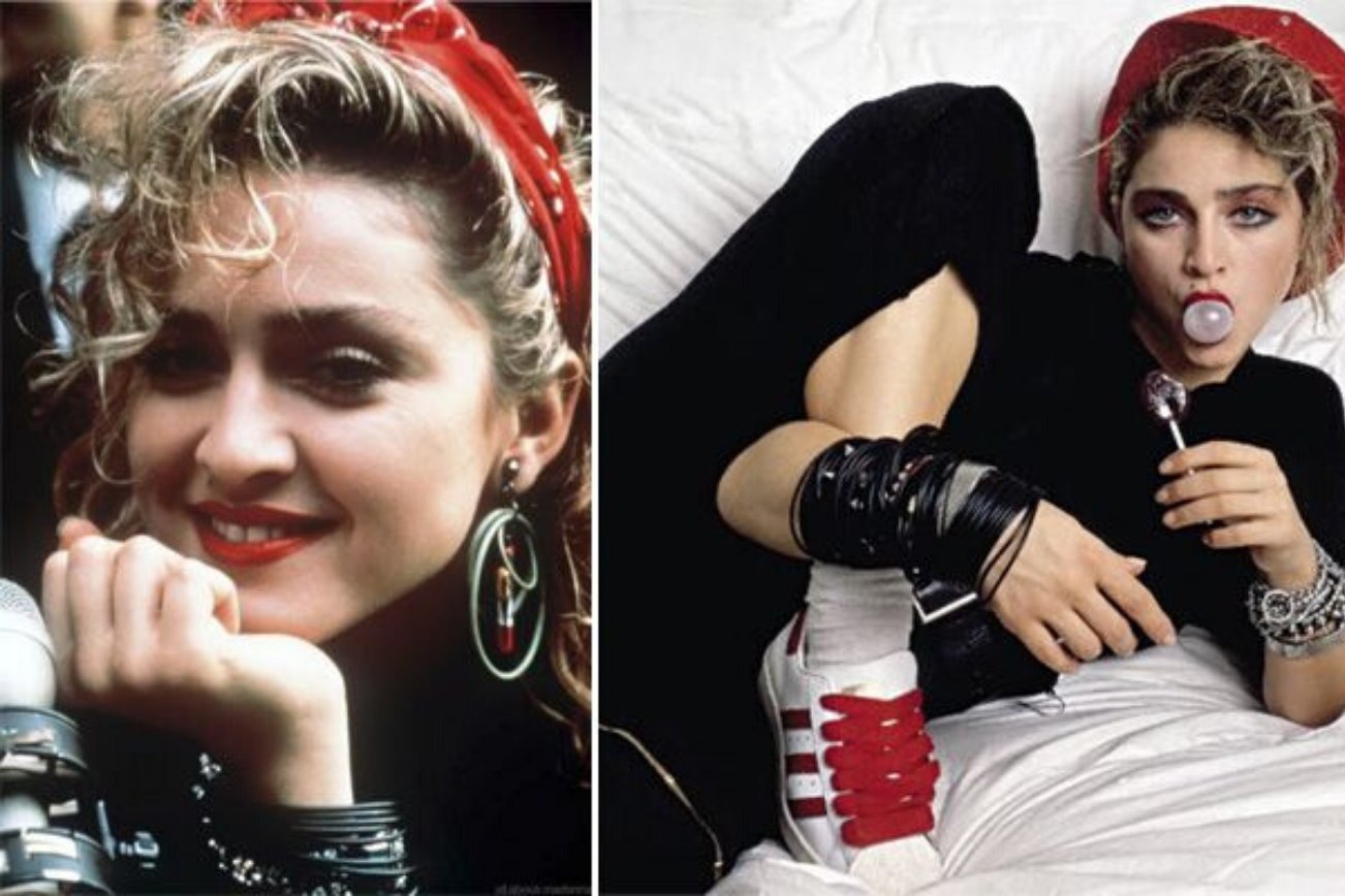 Мадонна 80е в молодости с банданой