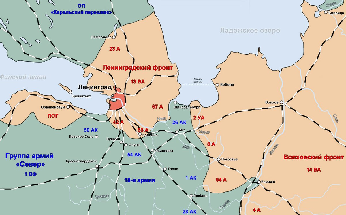 Карта ленинграда 1941 года