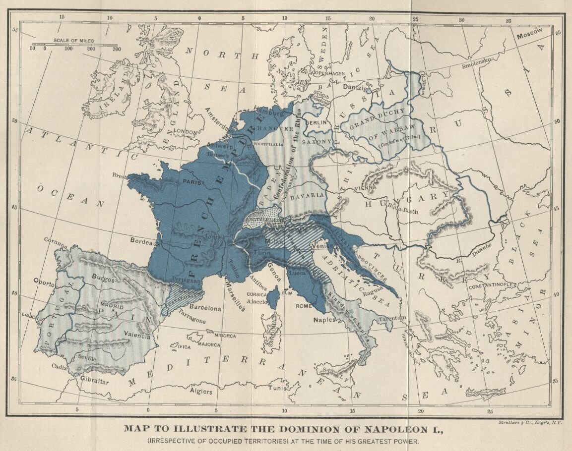 Карта европы 1812 года на русском языке