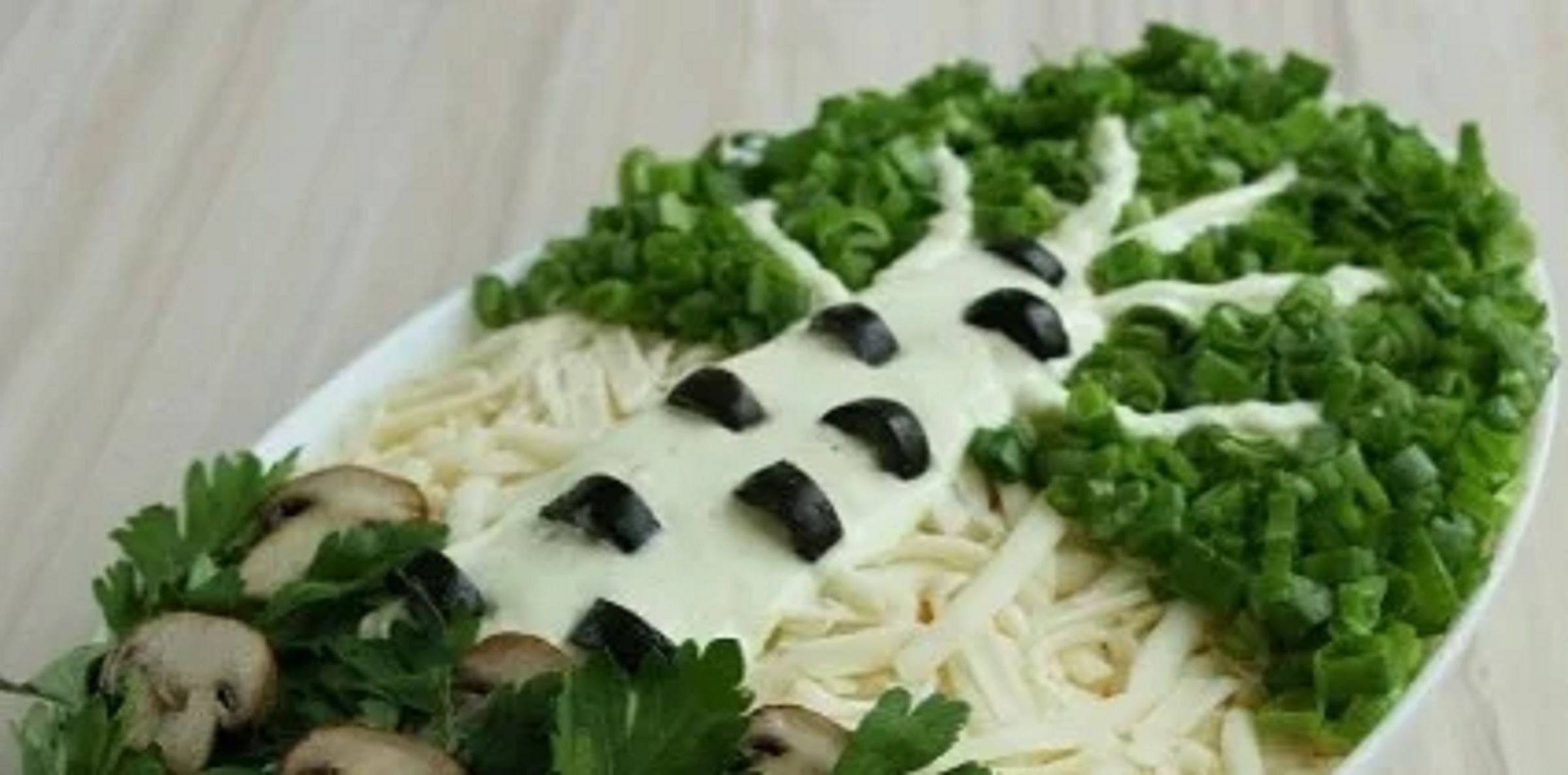 Салат белая береза с курицей и яблоками рецепт с фото