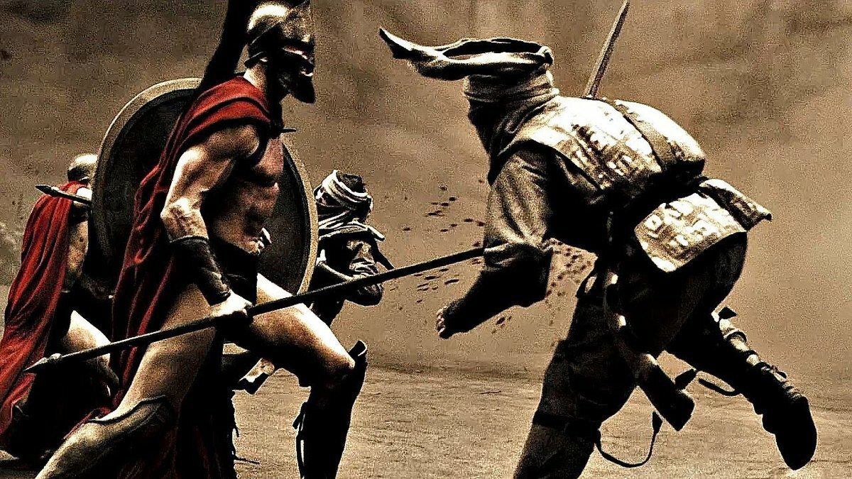 300 Спартанцев первый бой