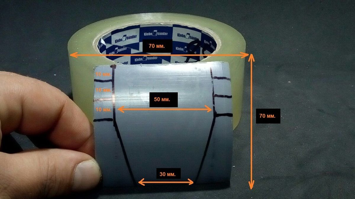 Диспенсер для скотча своими руками из куска трубы