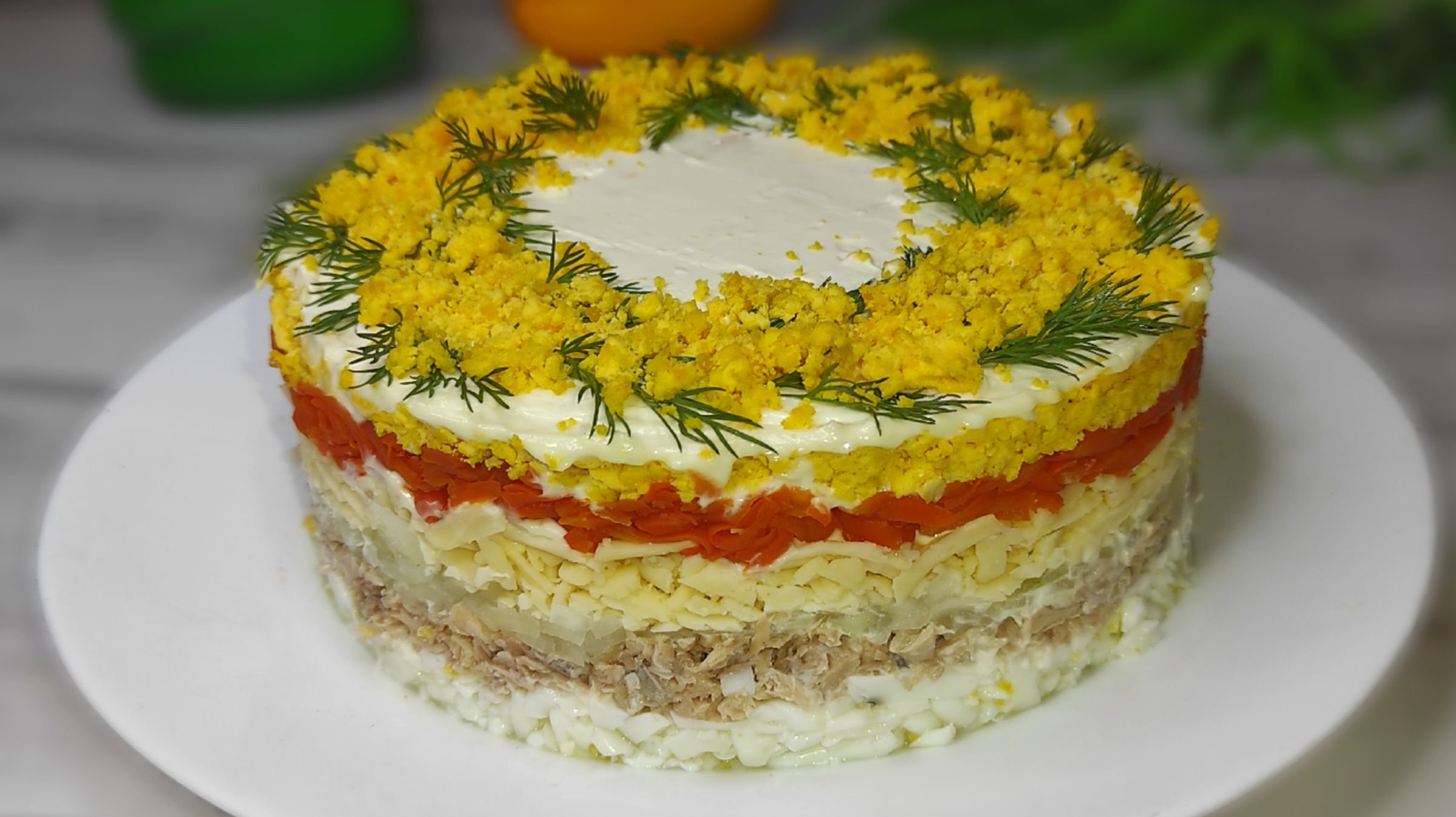 Салат мимоза рецепт классический пошаговый с фото с горбушей и с сыром