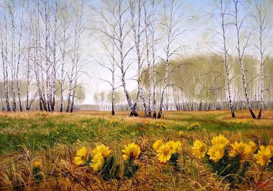 Весенний солнечный день картина