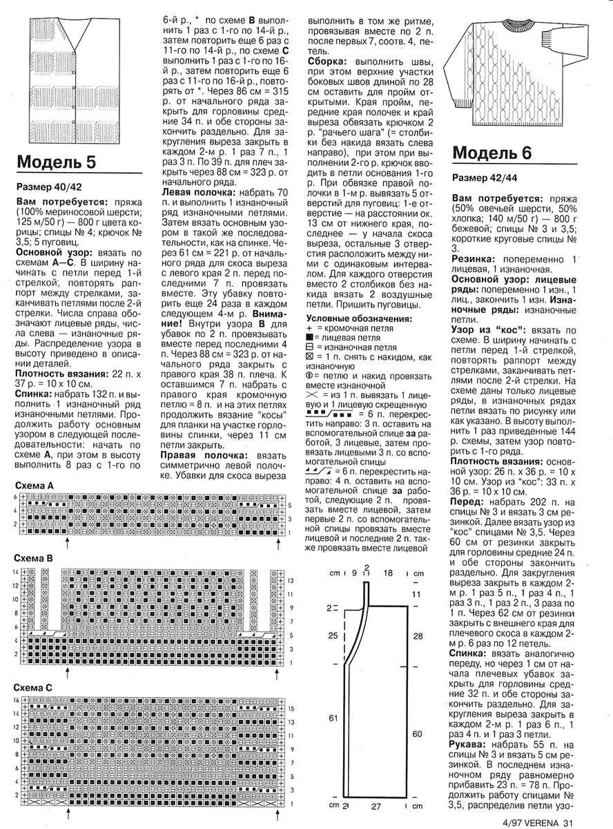 Вязаный смак спицами с описанием и схемами