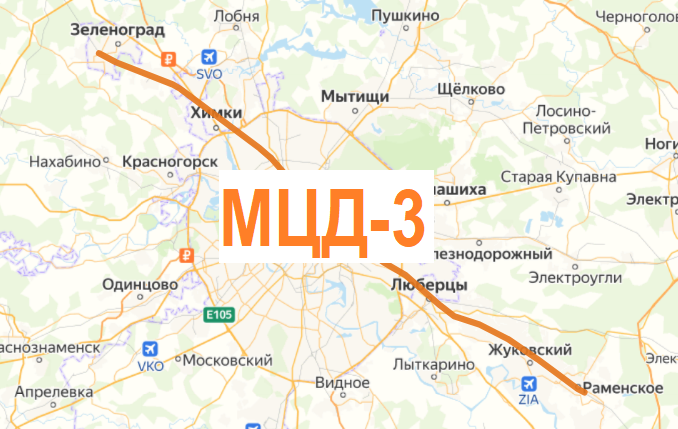 Мцд 3 на карте