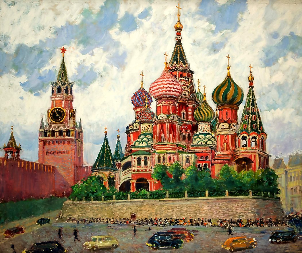 Разукрасить храм Василия Блаженного в Москве