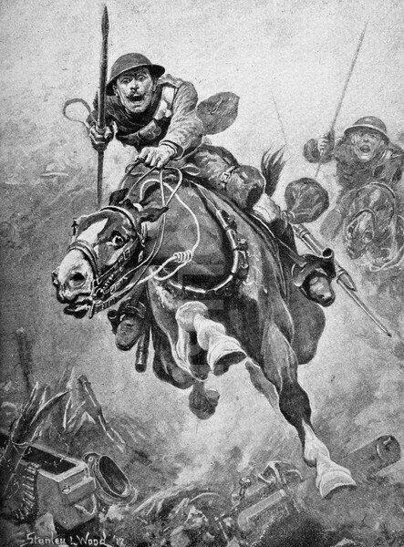 Кавалерист вов рисунок