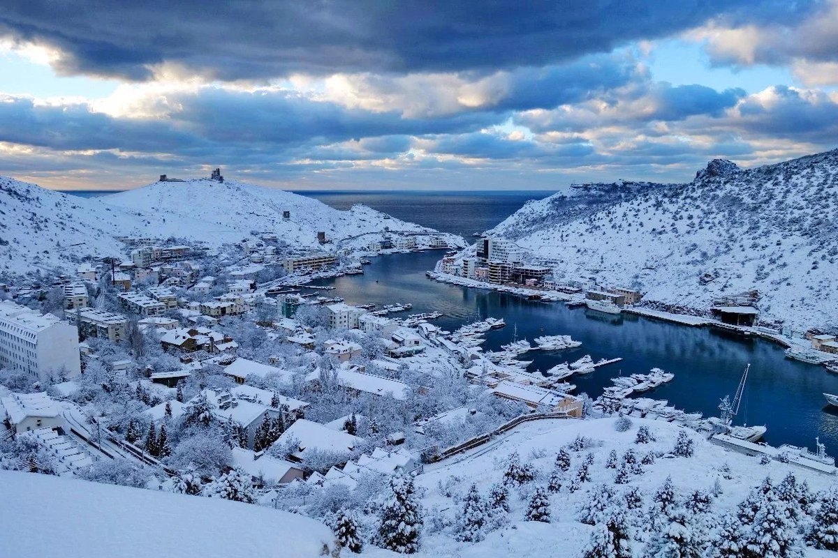 Севастополь-Балаклава в снегу