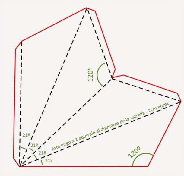 Схема звезды из бумаги