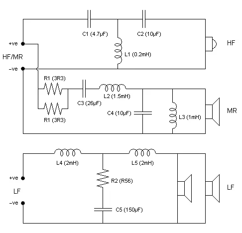 Схема кроссовера для акустики