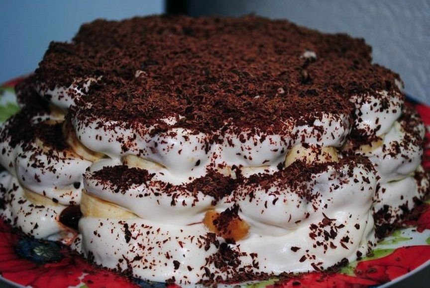 Пряничный торт с творожным кремом