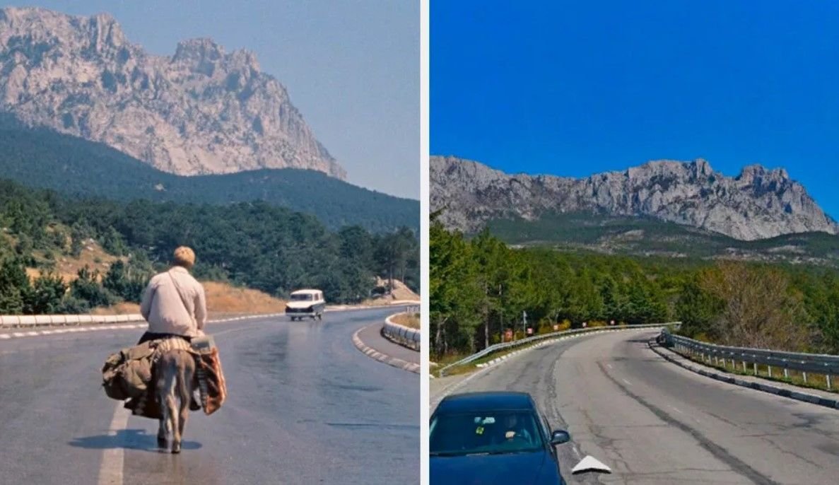 Где снимали де. Кавказская пленница Алушта. Места съемок кавказской пленницы. Кавказская пленница ай Петри. Кавказская пленница Алушта места съемок.