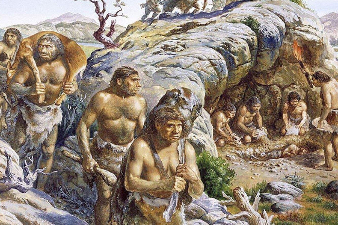 Неандертальцы предки кроманьонцев. Зденек Буриан кроманьонцы. Северный Сентинел неандертальцы. Древние люди Палеоантропы. Четвертичный период кайнозойской эры.