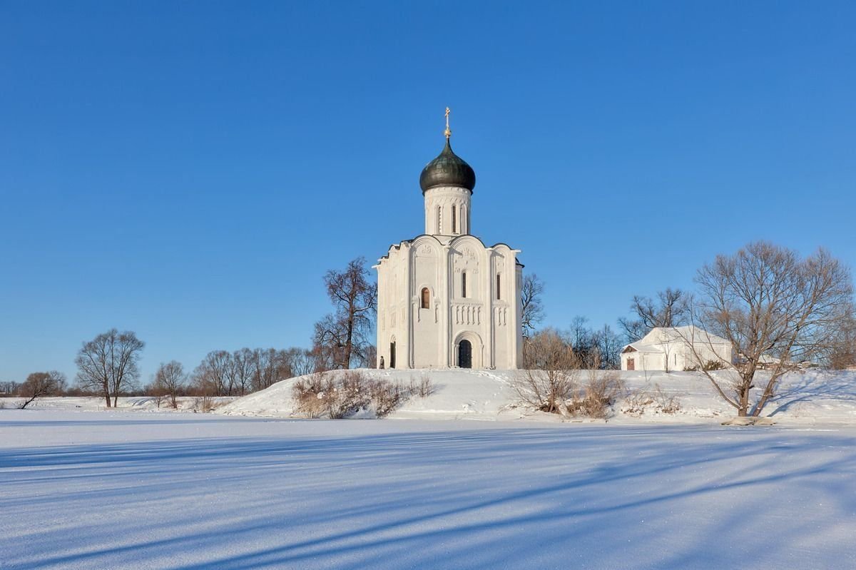 Храм Покрова на Нерли зимой