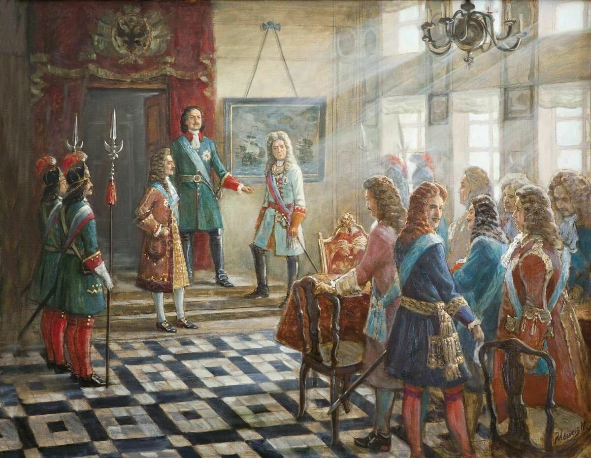 Чего требовали русские дворяне в 17 веке. Коронация Петра 1. Дворяне при Петре Петра 1.