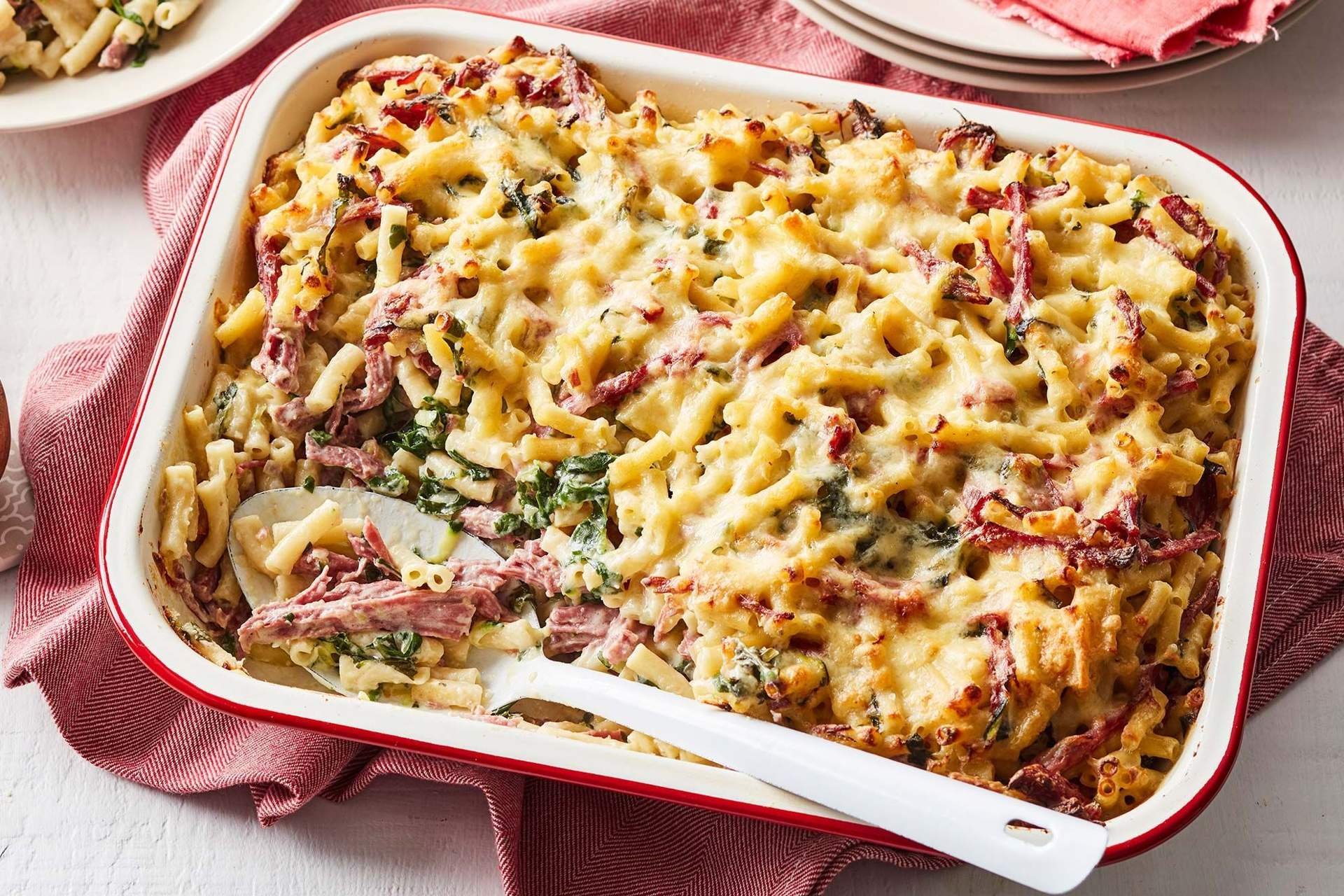 Запеканка болоньезе с макаронами