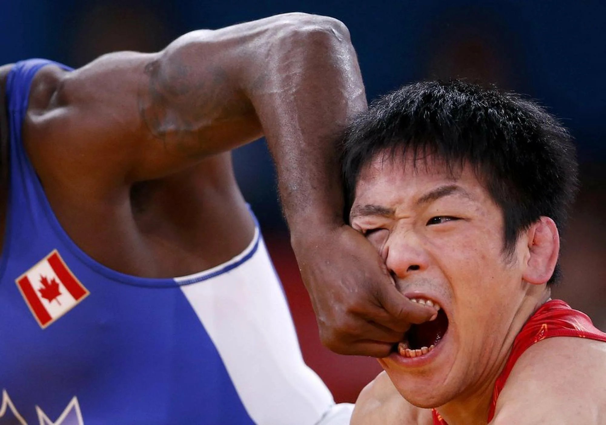 Самый опасный момент. Тацухиро Йонемицу. Тацухиро Ёнэмицу борец. Смешные моменты. Смешные лица спортсменов.