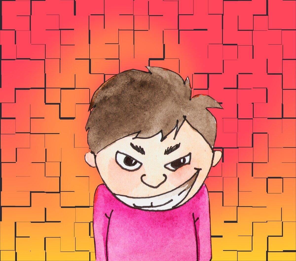 Рисунок злые дети