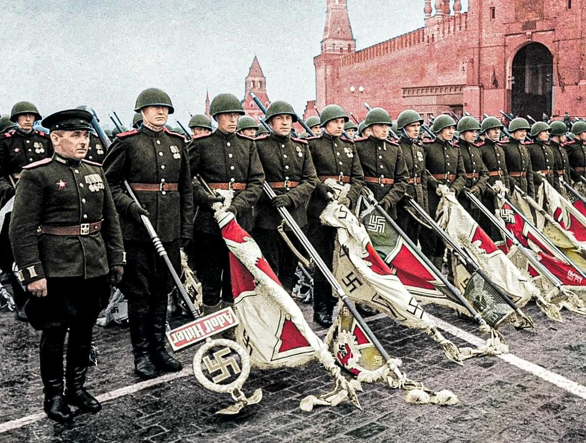 Как проходил Парад Победы в Москве 1945 года | Интересные, неизвестные ...