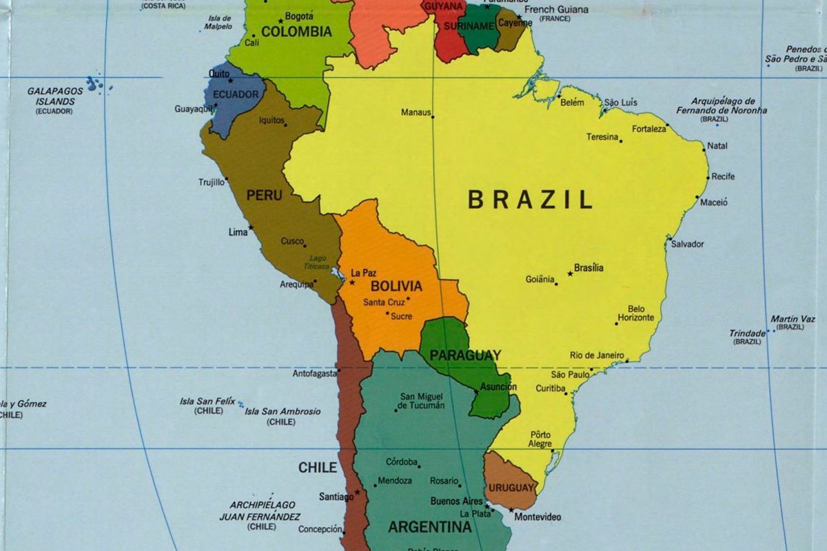колумбия на карте мира