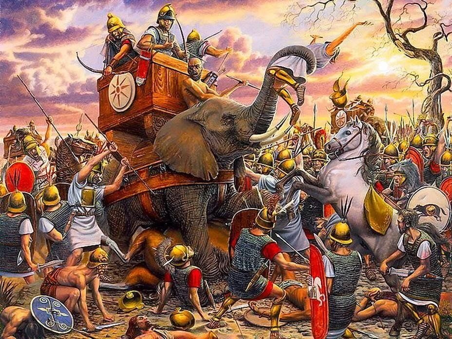 Битва ганнибала при заме. Армия царя Пирра боевые слоны. Армия Карфагена боевые слоны. Боевой слон Карфагена. Боевые слоны Пирра в древнем Риме.