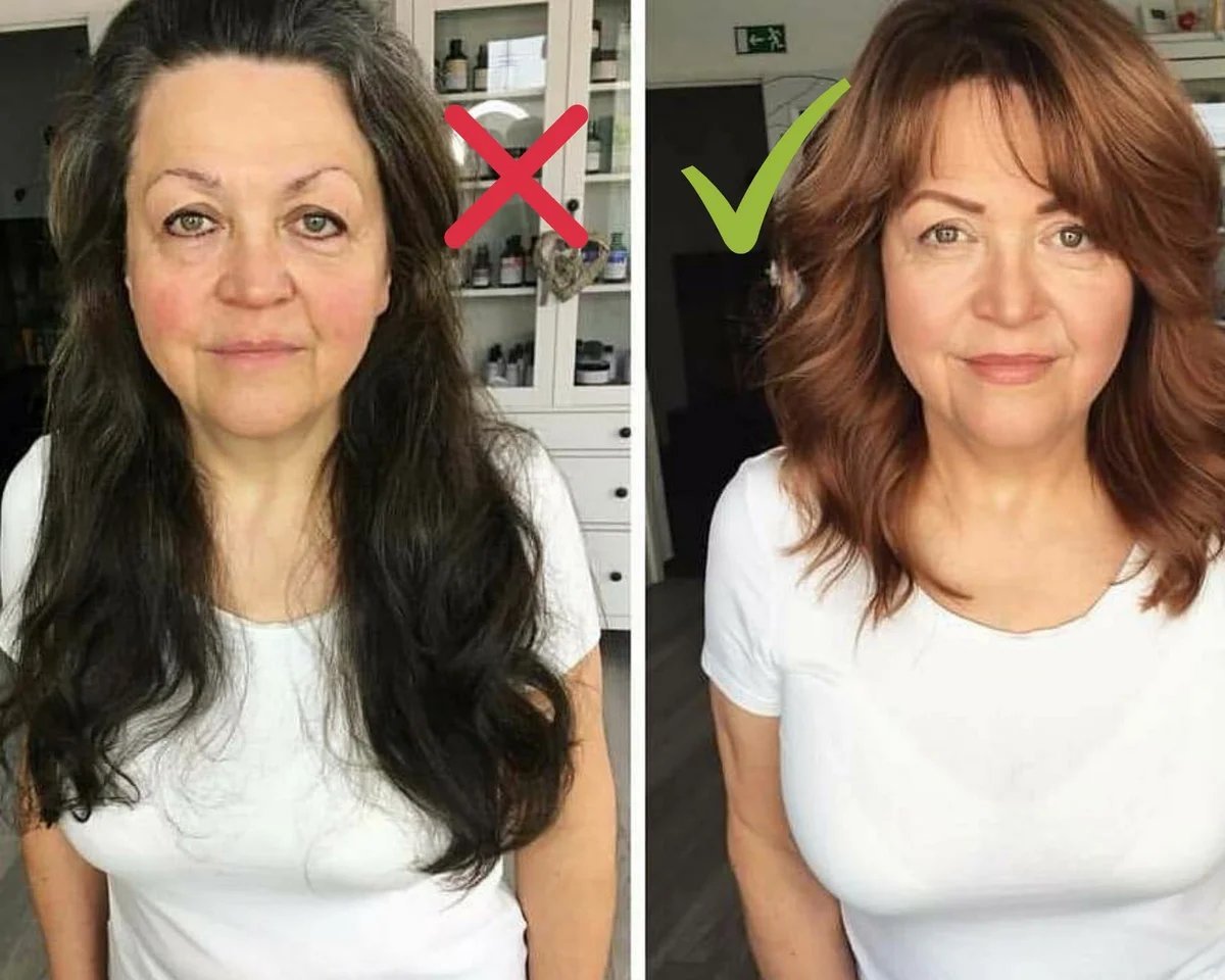 Фото после окрашивания волос до и после