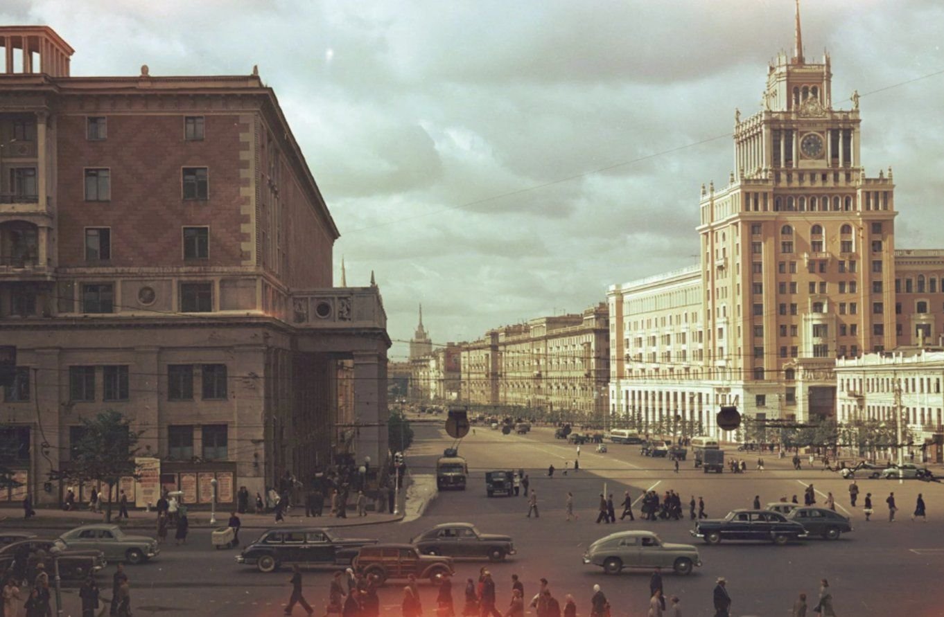 Советские фото городов. Москва 1956 площадь Маяковского. Площадь Маяковского СССР. Москва площадь Маяковского 50 годы. Тверская улица Москва 80х.