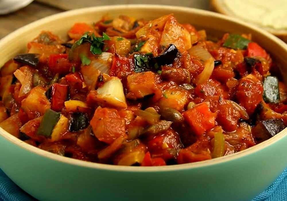 Овощное рагу с баклажанами и кабачками технологическая карта