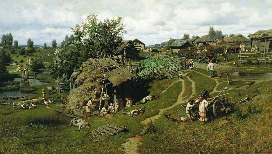 Картина жилье восточных славян