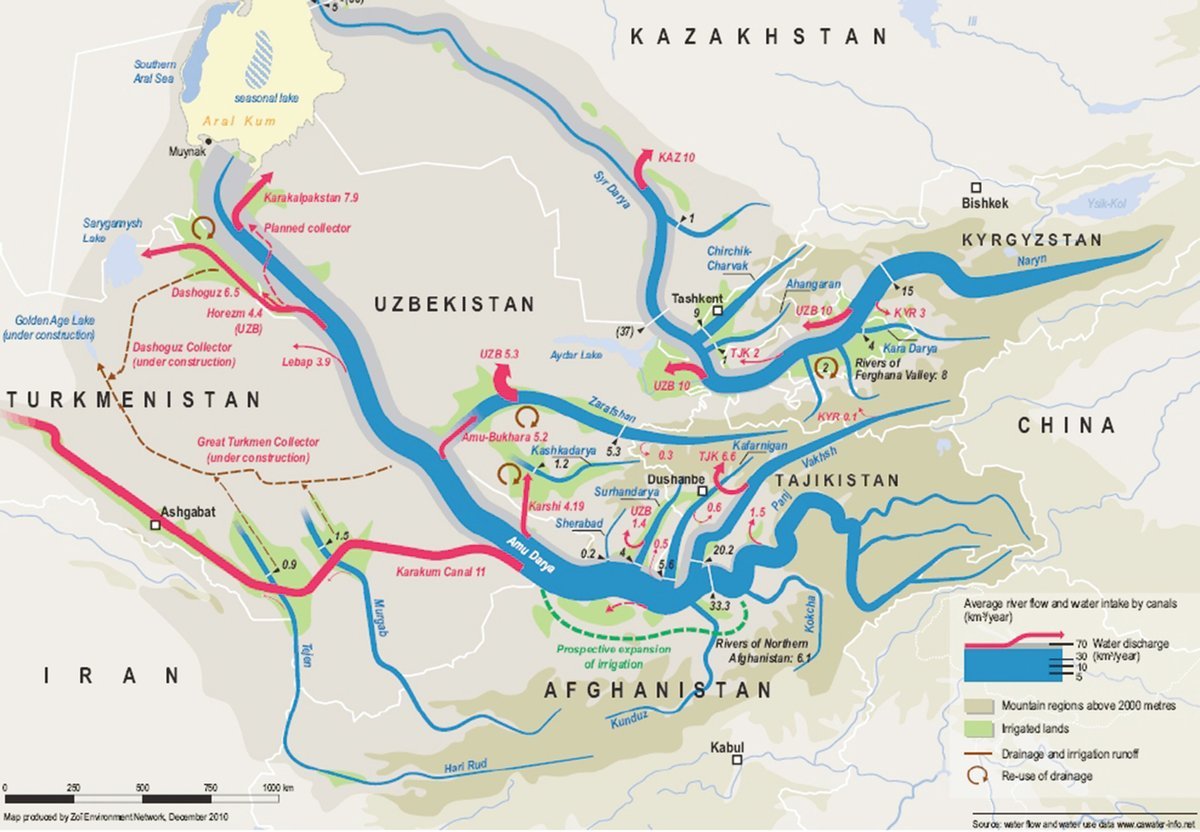 Амударья и сырдарья карта
