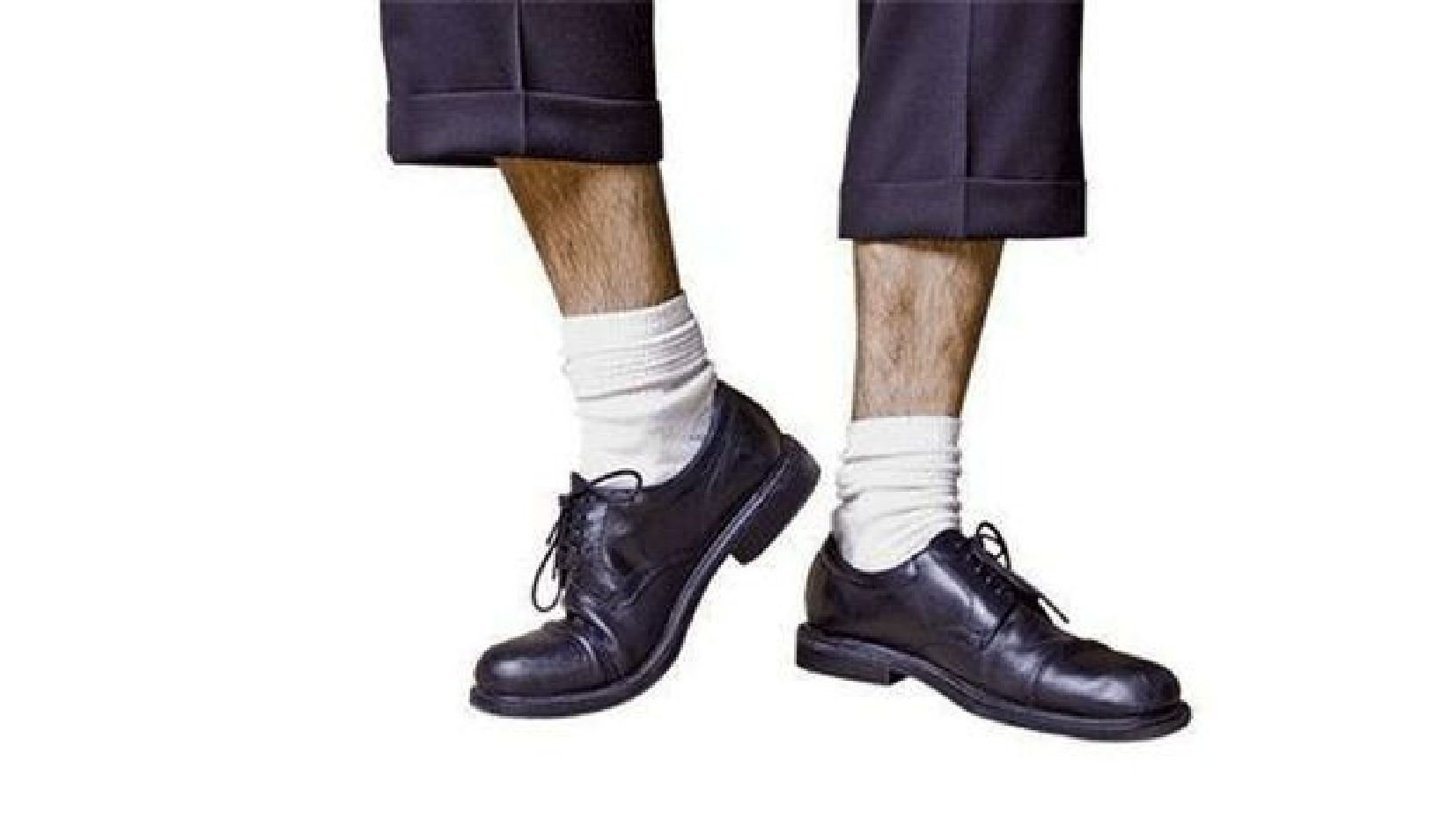 Туфли с белыми носками мужские