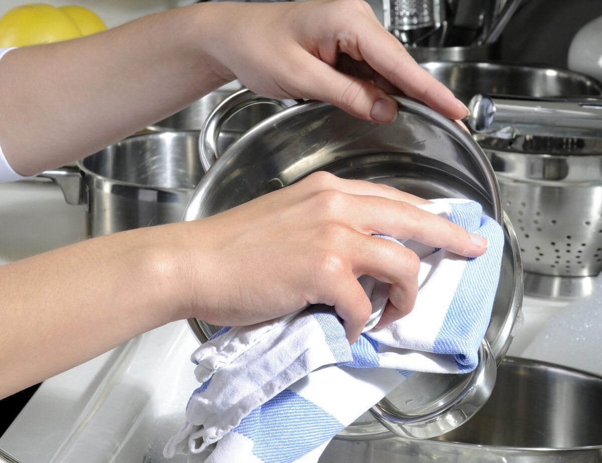 режем посуду