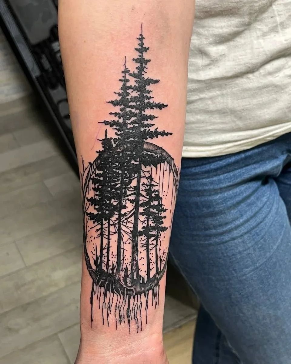 татуировка лес на руке значение
