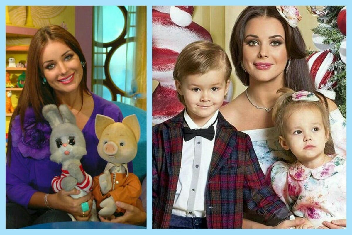 Оксана Федорова с сыном и дочерью 2022